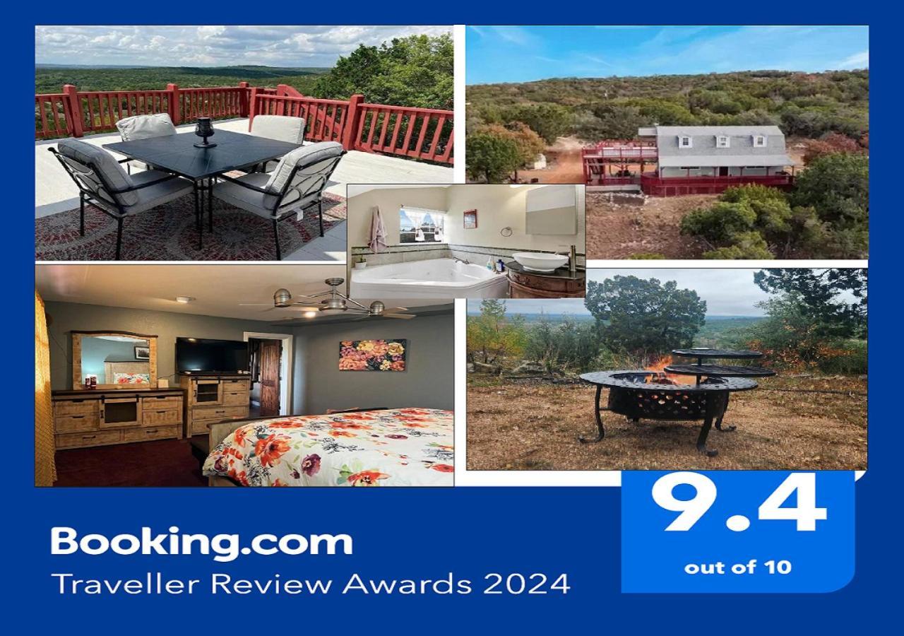 Entire 2Br 2Ba Hilltop View Home Sleeps 7 Pets 4 Acres Jacuzzi Central Ac Kingbeds Free Wifi-Parking Kitchen Washerdryer Starry Terrace Two Sunset Dining Patios Grill Stovetop Oven Fridge Onsitewoodedhiking Wildlife Coveredpatio4Pets & Birds Singing! Marble Falls Zewnętrze zdjęcie